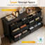 Commode 7 tiroirs avec pieds en bois massif-883013877