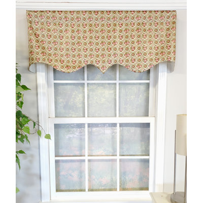 Emelee Floral Pointed Window Valance