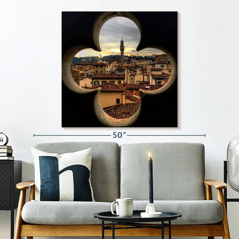 Nicci View Of Florence, 33" H x 33" W