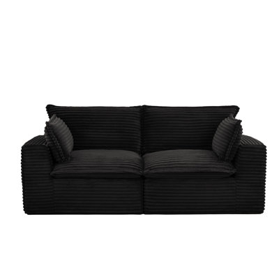 78.8" Modular Sectional Sofa, Cloud-Inspired Corduroy, No Assembly Required, Lightweight Modules, Pet-Friendly Upholstery