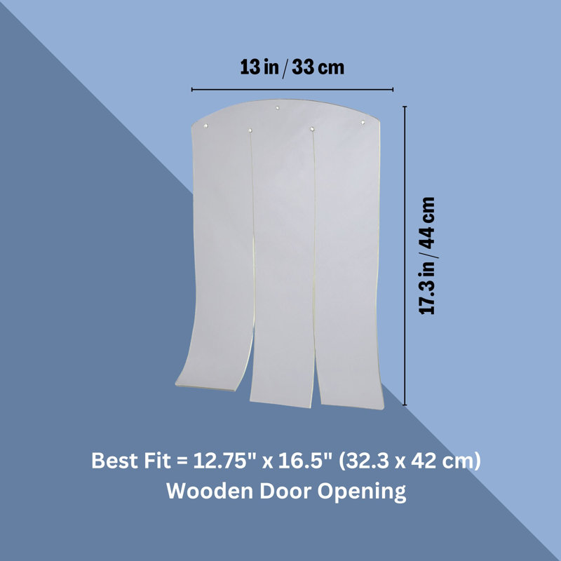  Vinyl Dog Door Flap, Large (17.3" H x 13" W x 0.25" L)