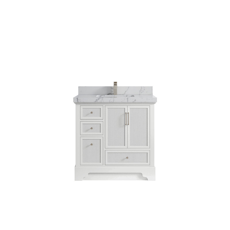 Meuble-lavabo simple 36 po avec plateau Alys, Venatino
