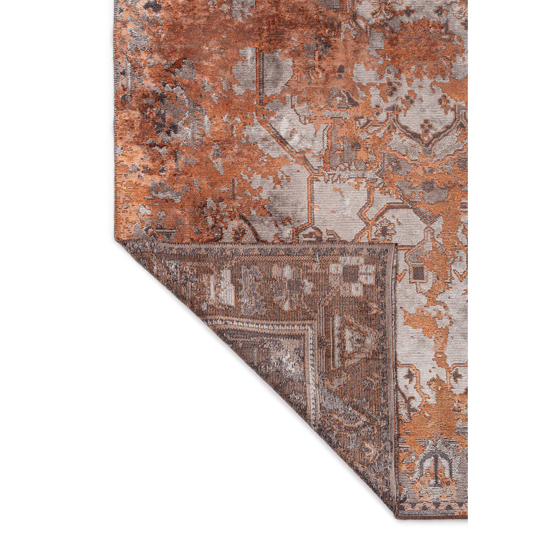 Hani Vintage Look Hand Loom Indoor / Outdoor Area Rug, Rectangle 5'3" x 7'6"