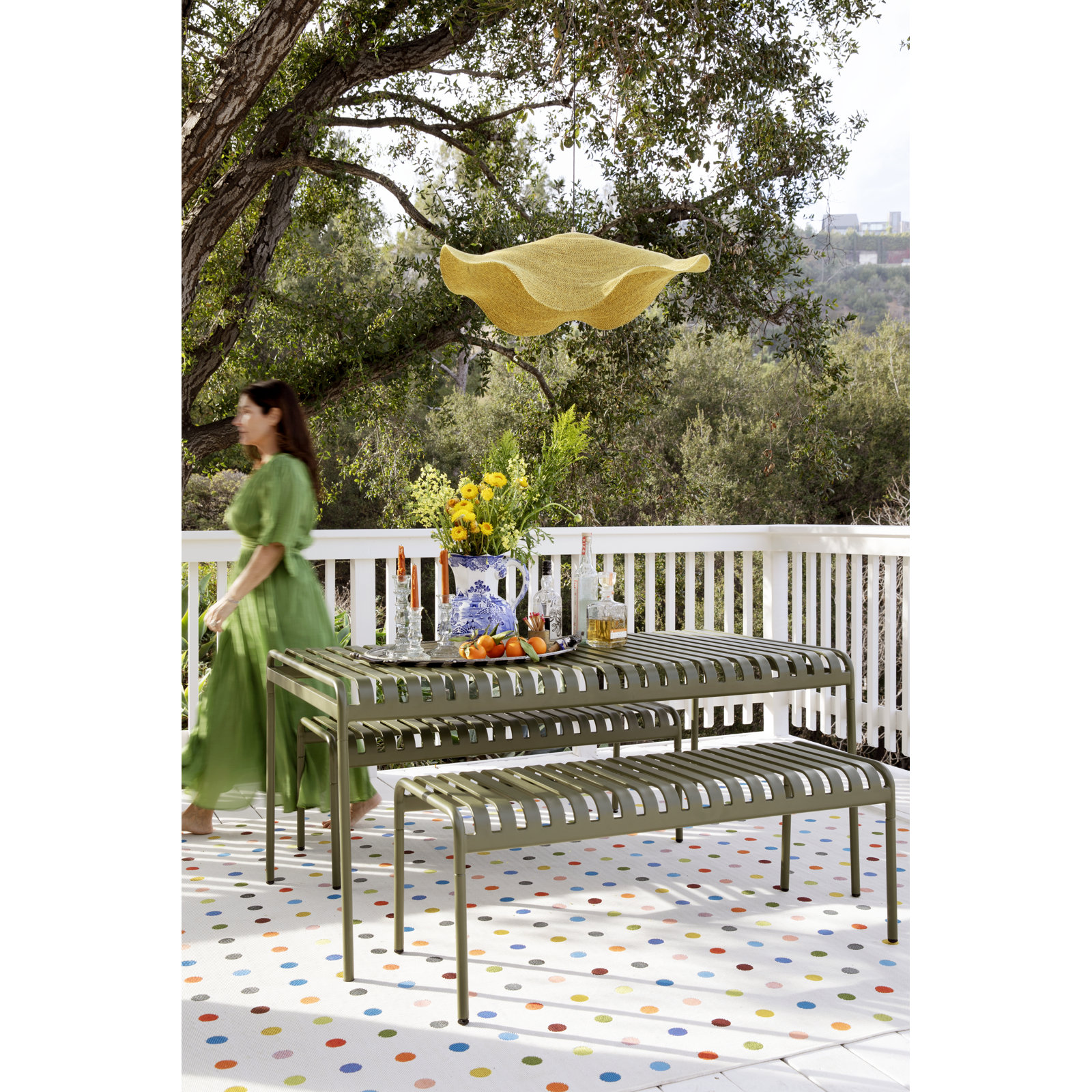 Icon Dots Indoor Outdoor Multi Rug, Rectangle 7'10" x 10'