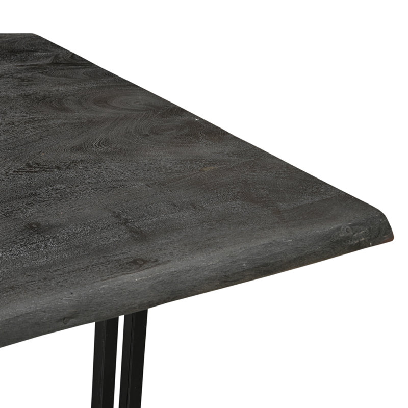 Barson Solid Wood Dining Table - Gray, 30"H x 96"L x 42"W
