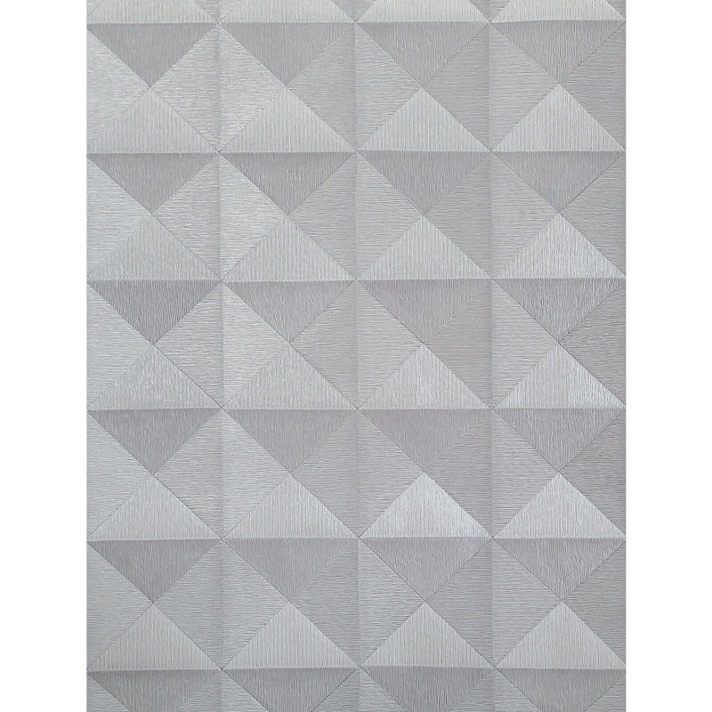 Rouleau de papier peint Kia-leigh, Argent/Gris