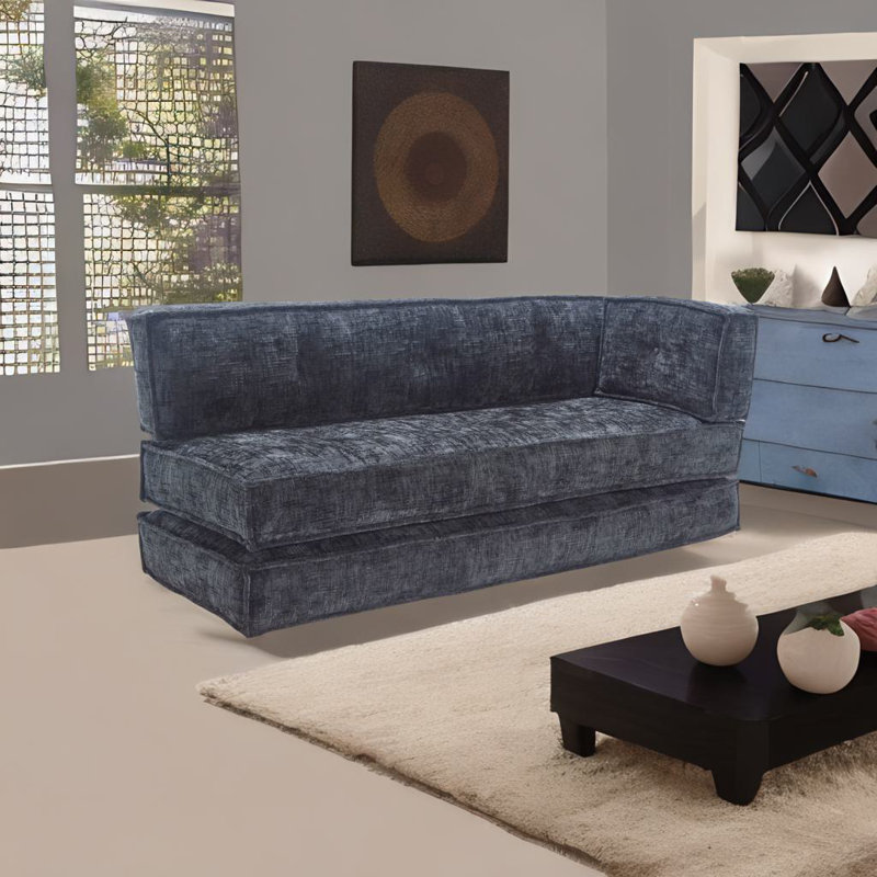 Canapé modulaire en chenille, Noir