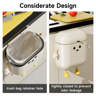 3.2 Gallon Compost Bin For Kitchen - Hanging Counter Top Trash Can With Lid
