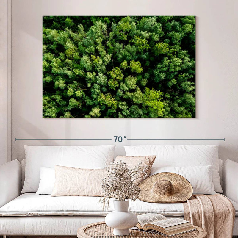 Alvord Lush Green Woodland, 34" H x 51" W