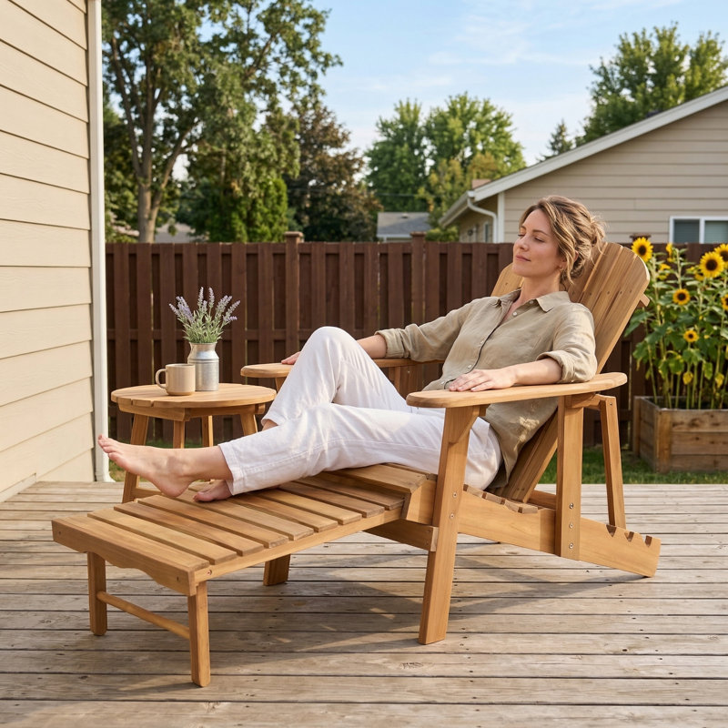 Chaise Adirondack, Naturel