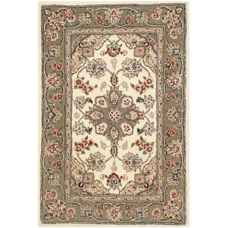 Persian Court Silk & Wool Pile Oriental Rug, Rectangle 3' x 5'