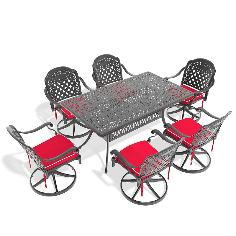 Meubles de jardin en aluminium coulé, 4