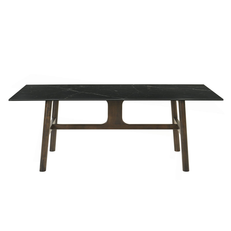 Destin Ceramic & Walnut Finish Dining Table