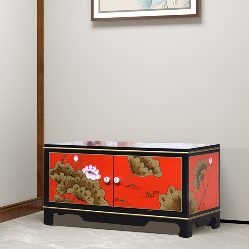 Retro Shoe Changing Stool 8 Pair Shoe Storage Bench