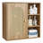 Bathroom Wall Cabinet Over Toilet Storage Medicine Cabinet Door & Shelves