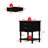 2-Drawer Nightstand With Open Shelf, Carved Floral Detail, And Turned Legs-478461511