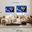 Boules de billard Senne sur table bleue-108155399