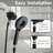 High Pressure Shower Heads 6 Spray Mode, Magnetic Shower Head For Bathroom, Matte Black Handheld Shower With 60 Inch Stainless Steel Hose