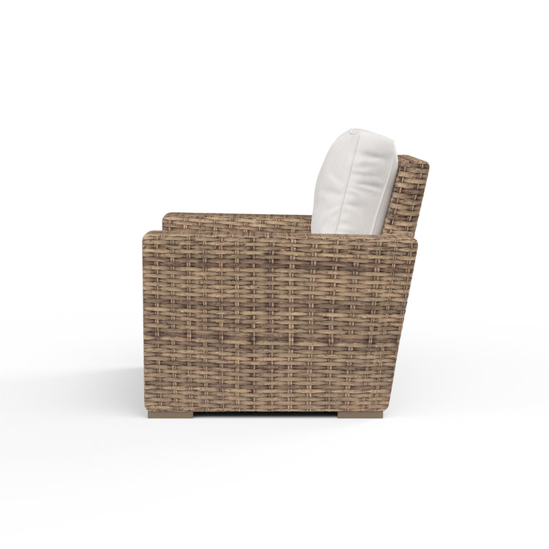 Havana Outdoor Patio Lounge Chair with Sunbrella Cushions, Canvas Flax Sunbrella®