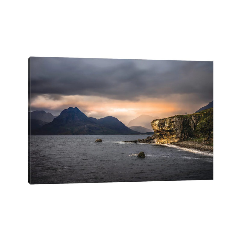 MGM35-Falaises écossaises à Elgol, H 18 po x l 26 po x P 1,5 po