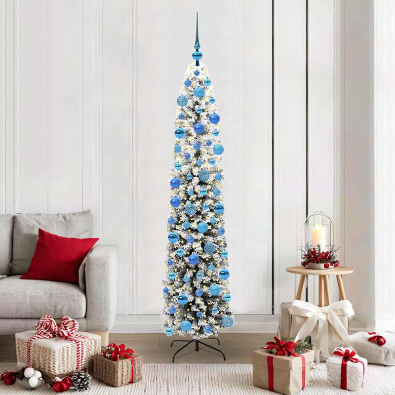 Artificial Christmas Tree with 300 LEDs with Stand 180 cm, White