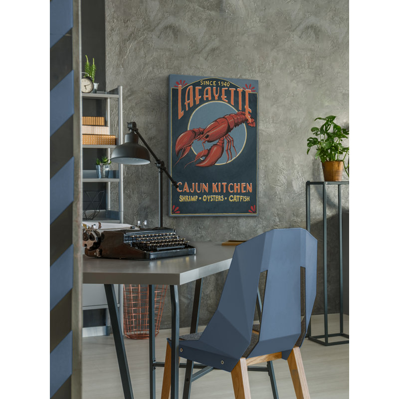Lafayette par - Peinture sur toile tendue, H 24 po x l 16 po x P 1,5 po
