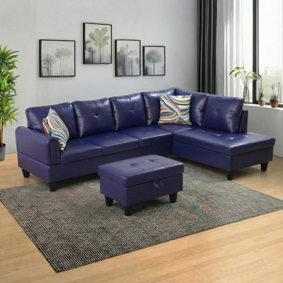 Canapé modulaire en similicuir 3 pièces