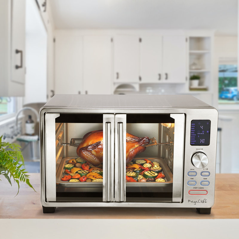 Four de comptoir multifonctionnel avec porte-rôtissoire 25 litres MegaChef
