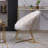 Vanezza 28.35" Wide Modern Faux Suede Accent Chair with Metal Legs-1958466011-1900437628