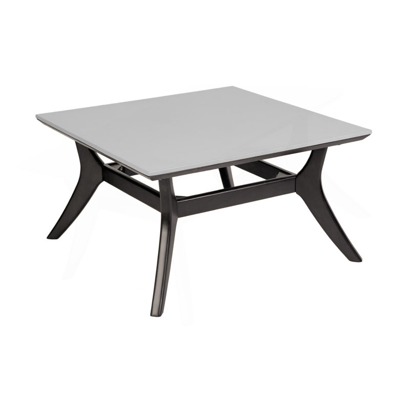 Table basse d'extérieur en bois d'eucalyptus foncé et super pierre Liora