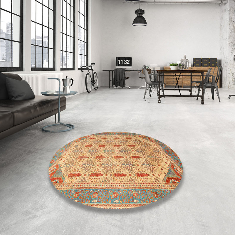 Tapis abstrait 4171, Rond 3 pi
