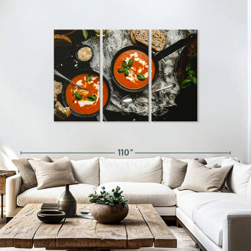 Yarlin Tuscan Tomato Soup, 48" H x 74" W