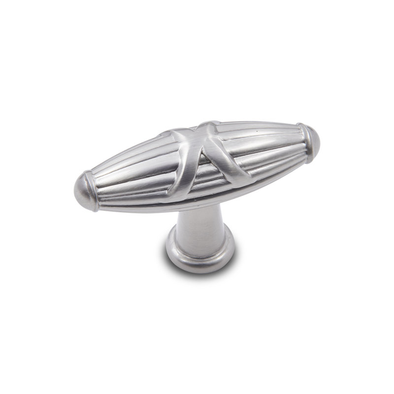 CK Series 1 11/16" Length Bar Knob, Large, Satin Nickel (Pewter)