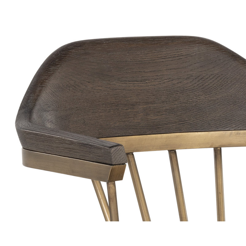 Chaise de salle à manger Demi, Brun foncé