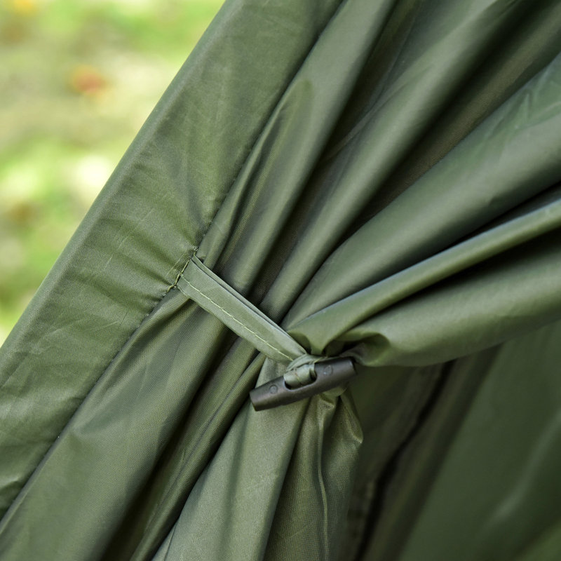 Lit de camp pliable pour 2 personnes avec tente, couvre-lit et matelas gonflable épais Outsunny