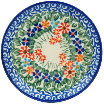 Blissful Daisy Handmade Stoneware Saucer