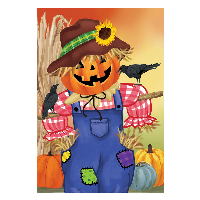 Drapeau Jack The Scarecrow Burlap House