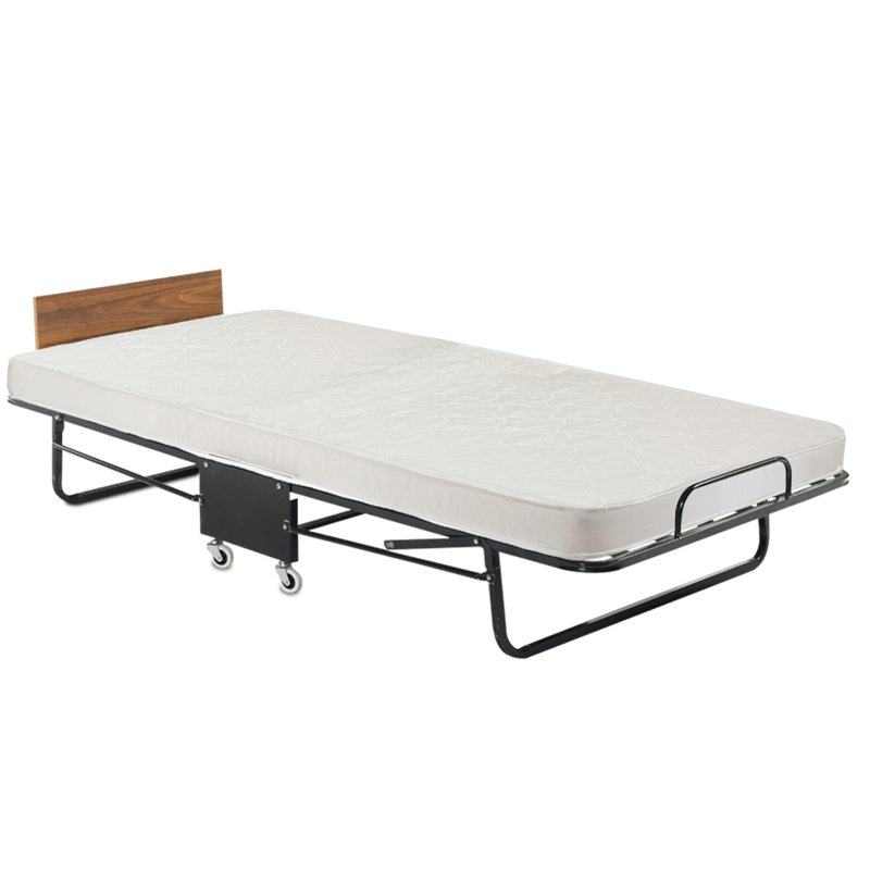 Lit pliant en acier Emmalynn 14 po, H 14 po x l 36 po x P 74 po