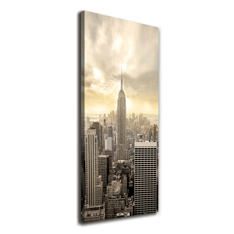Manhattan New York 1 Piece Wrapped Canvas Wall Art