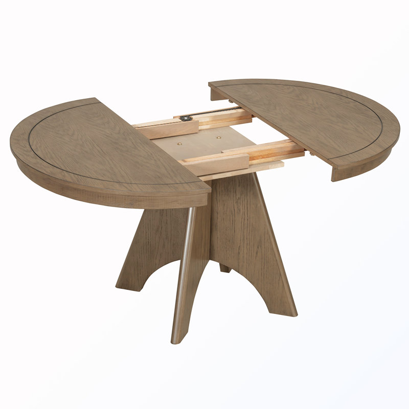Ensemble de table de salle à manger extensible avec 4 chaises rembourrées, Espresso