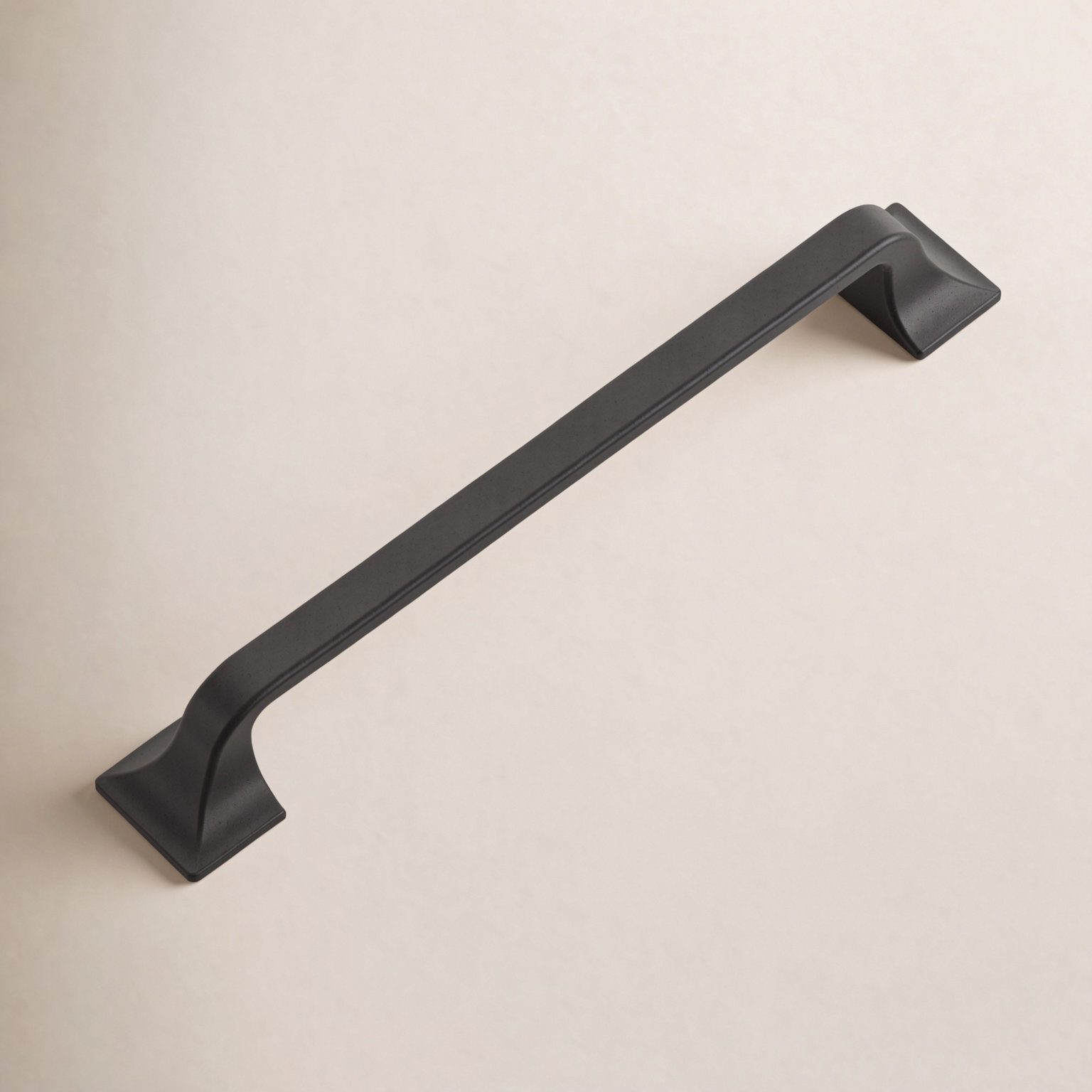 Forge Farmhouse Cabinet Pull, Black Iron, 6-5/16", Set of 1