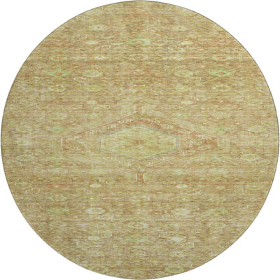 Premium Machine Washable Barry AMF1225 Medallion Rug