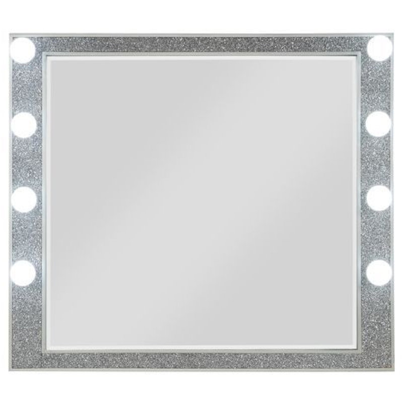 Solid And Engineered Wood Flat Wall Mirror