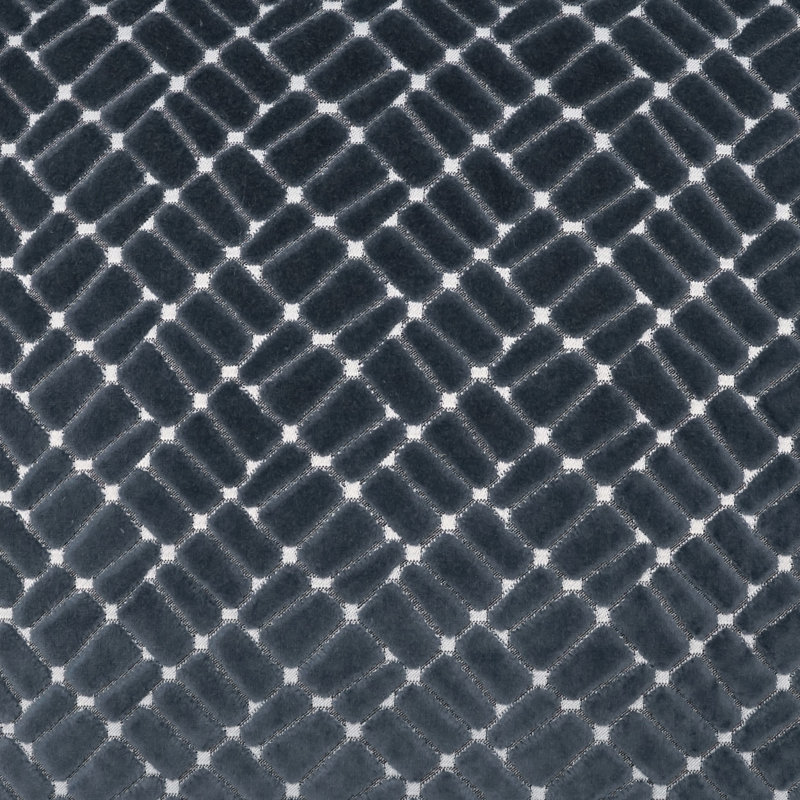 Melvin Square Pillow Cover & Insert, Indigo, Square 22"
