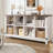Farmhouse 6/8 Cube Storage Organizer Bookcase, Horizontal Bookshelf With Anti-tip Hardware For Bedroom, Living Room, Office-918081820-918081823