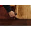 Tapis vert / beige en laine noué à la main de conception unique 3 pi 5 po x 4 pi 11 po New Age