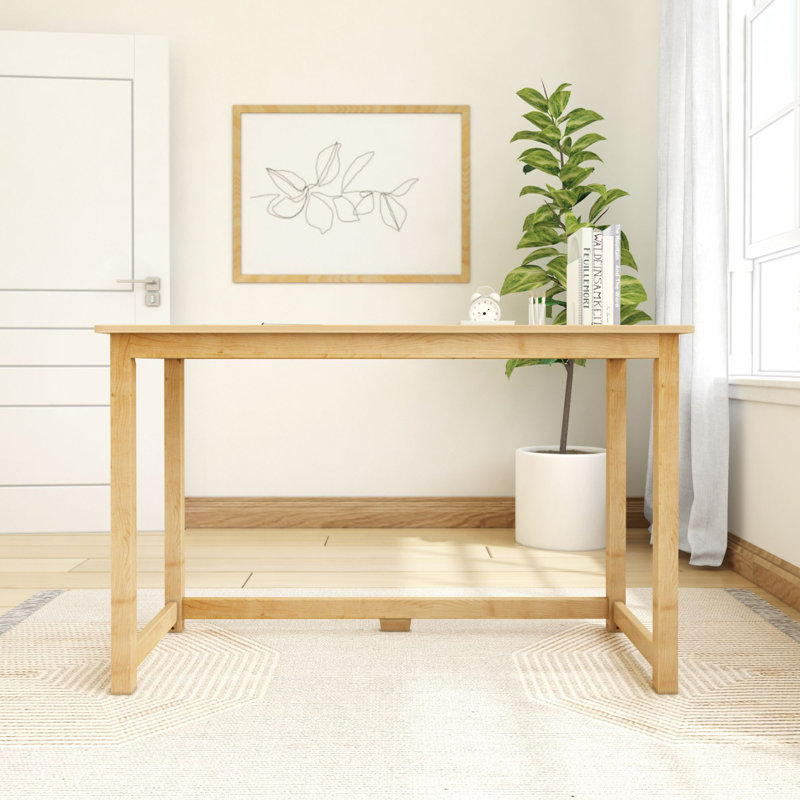 Essays Large Writing Desk, Natural, 29.75"H x 47.25"W x 19.75"D