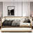 Surraya Upholstered Linen Daybed with Trundle Bed