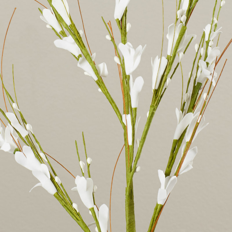 Faux Flower Arrangement, White