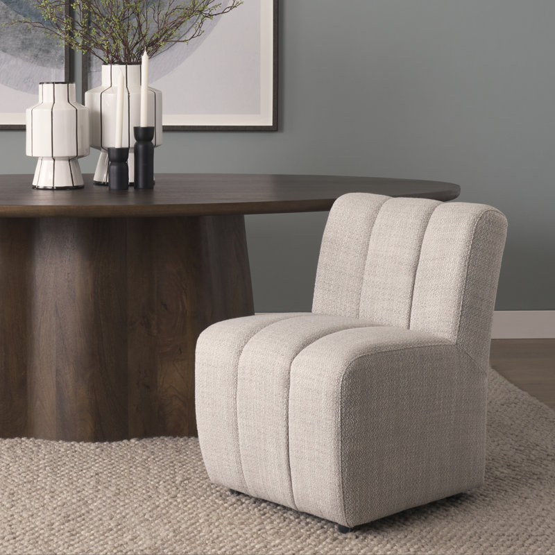 Gray Performance Fabric Upholstered Dining Chair